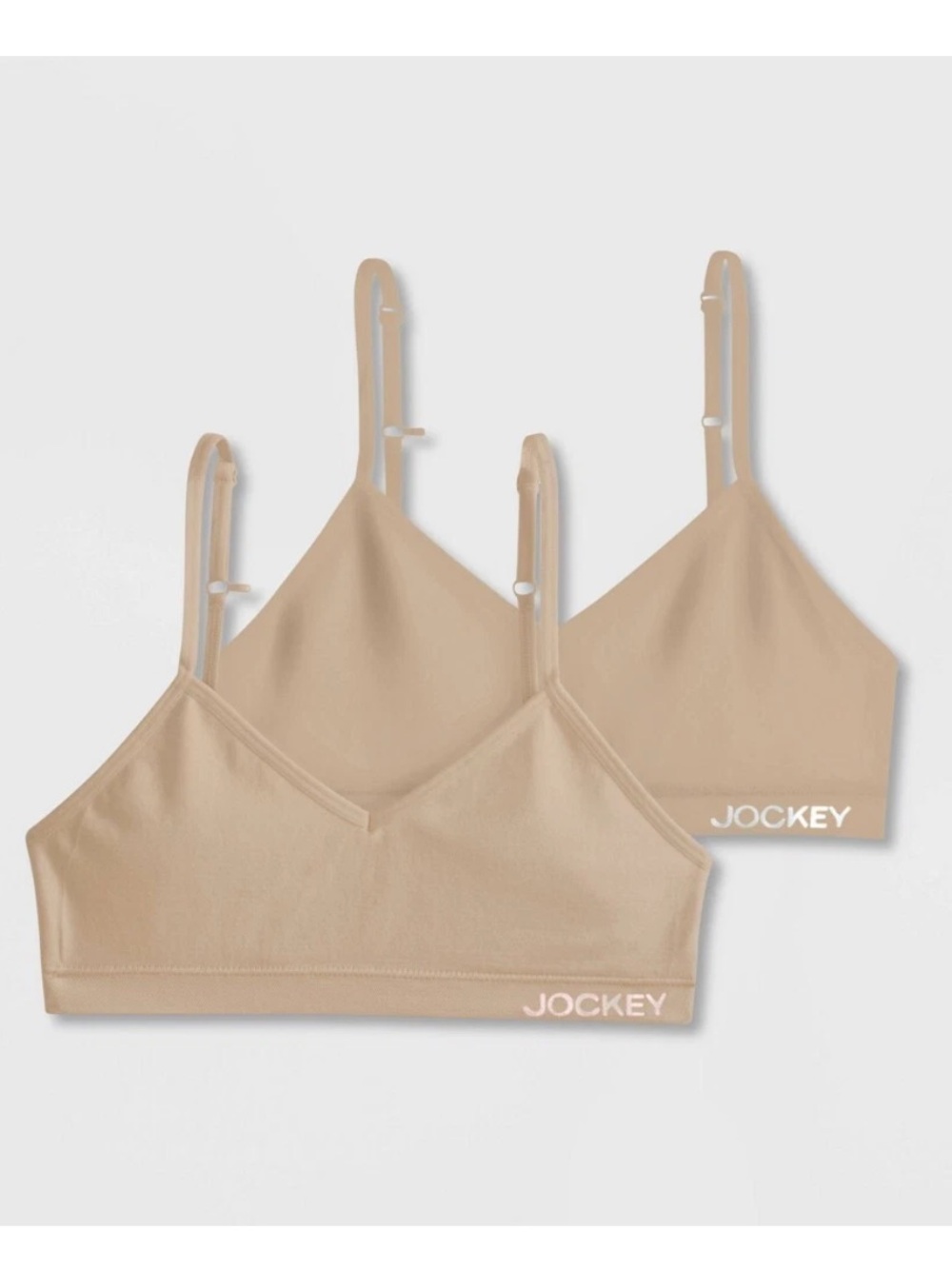 Jockey Generation Girls' 2pk Seamfree Bralette - Beige S